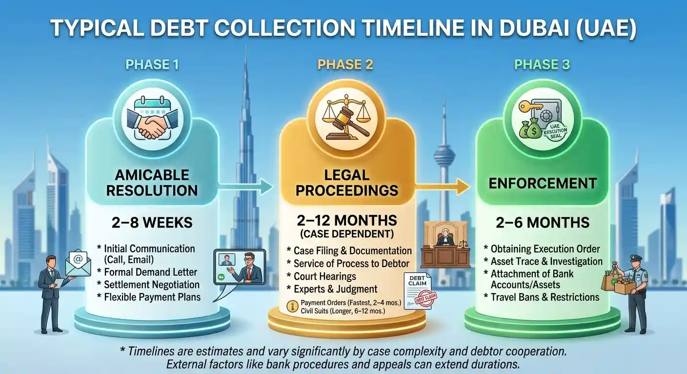 How Long Does the Debt Collection Process Take in Dubai?